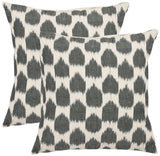 Safavieh Polka Dots  Pillow -Set Of 2 Charcoal 100% Cotton PIL503A-1220-SET2