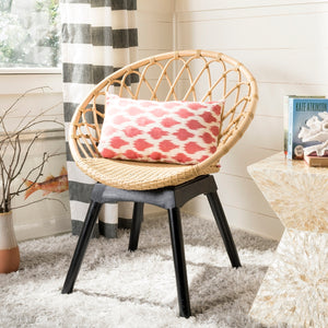 Safavieh Polka Dots  Pillow -Set Of 2 Rose 100% Cotton PIL504A-2222-SET2