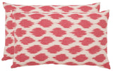 Safavieh Polka Dots  Pillow -Set Of 2 Rose 100% Cotton PIL504A-2222-SET2