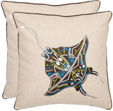 Set of 2 - Sakura Ray  Pillow