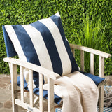 Safavieh Sally  Pillow -Set Of 2 Navy / Blue 36% Linen + 33% Polyester                      + 20% Rayon + 10% Cotton PIL913A-2222-SET2