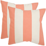 Safavieh Sally  Pillow -Set Of 2 Peach 36% Linen + 33% Polyester                      + 20% Rayon + 10% Cotton PIL913B-2222-SET2