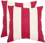 Safavieh Sally  Pillow -Set Of 2 Red 36% Linen + 33% Polyester                      + 20% Rayon + 10% Cotton PIL913C-2222-SET2