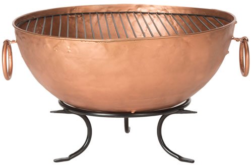 Safavieh Bangkok Fire Pit Copper Black Iron PIT1005A 683726681977