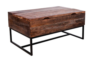 Porter Designs Lakewood Solid Acacia Wood Transitional Coffee Table Brown 05-190-04-0808