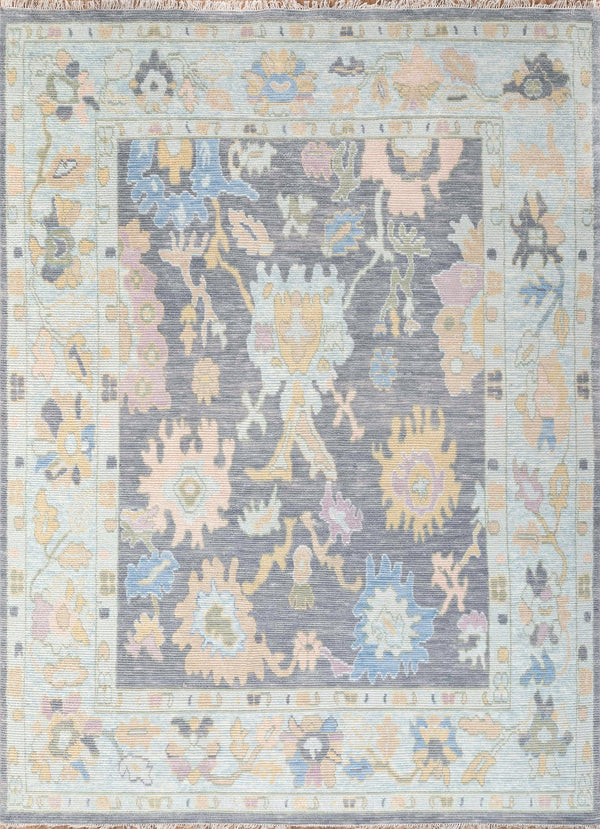 Pasargad Oushak Collection Hand-Knotted Wool Area Rug PJC-4949 12x15-PASARGAD