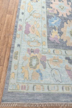 Pasargad Oushak Collection Hand-Knotted Wool Area Rug PJC-4949 12x15-PASARGAD