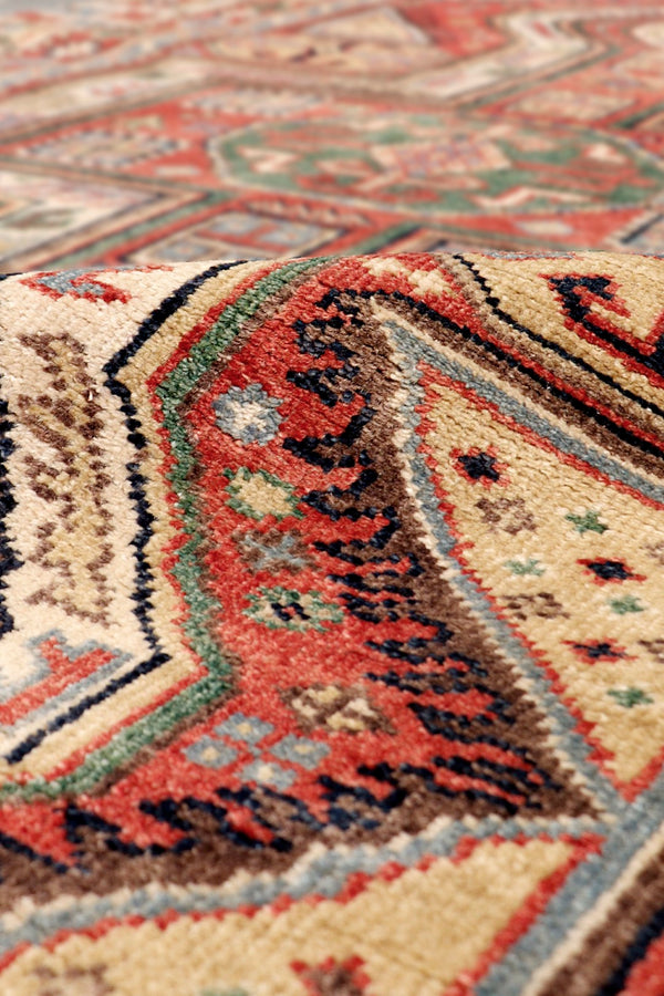 Pasargad Kazak Collection Hand-Knotted Wool Area Rug PJK-10A 5x8-PASARGAD