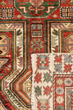 Pasargad Kazak Collection Hand-Knotted Wool Area Rug PJK-10A 5x8-PASARGAD