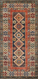 Pasargad Kazak Collection Hand-Knotted Wool Area Rug PJK-8A 4x8-PASARGAD