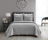 Rhapsody Grey King 3pc Quilt Set