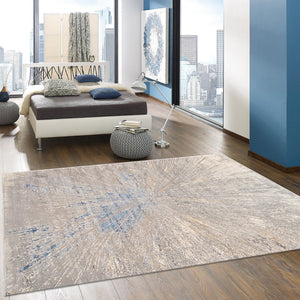 Pasargad Starburst Allover Starburst Polypropylene & Polyester Rug pl-694d 9x12-PASARGAD