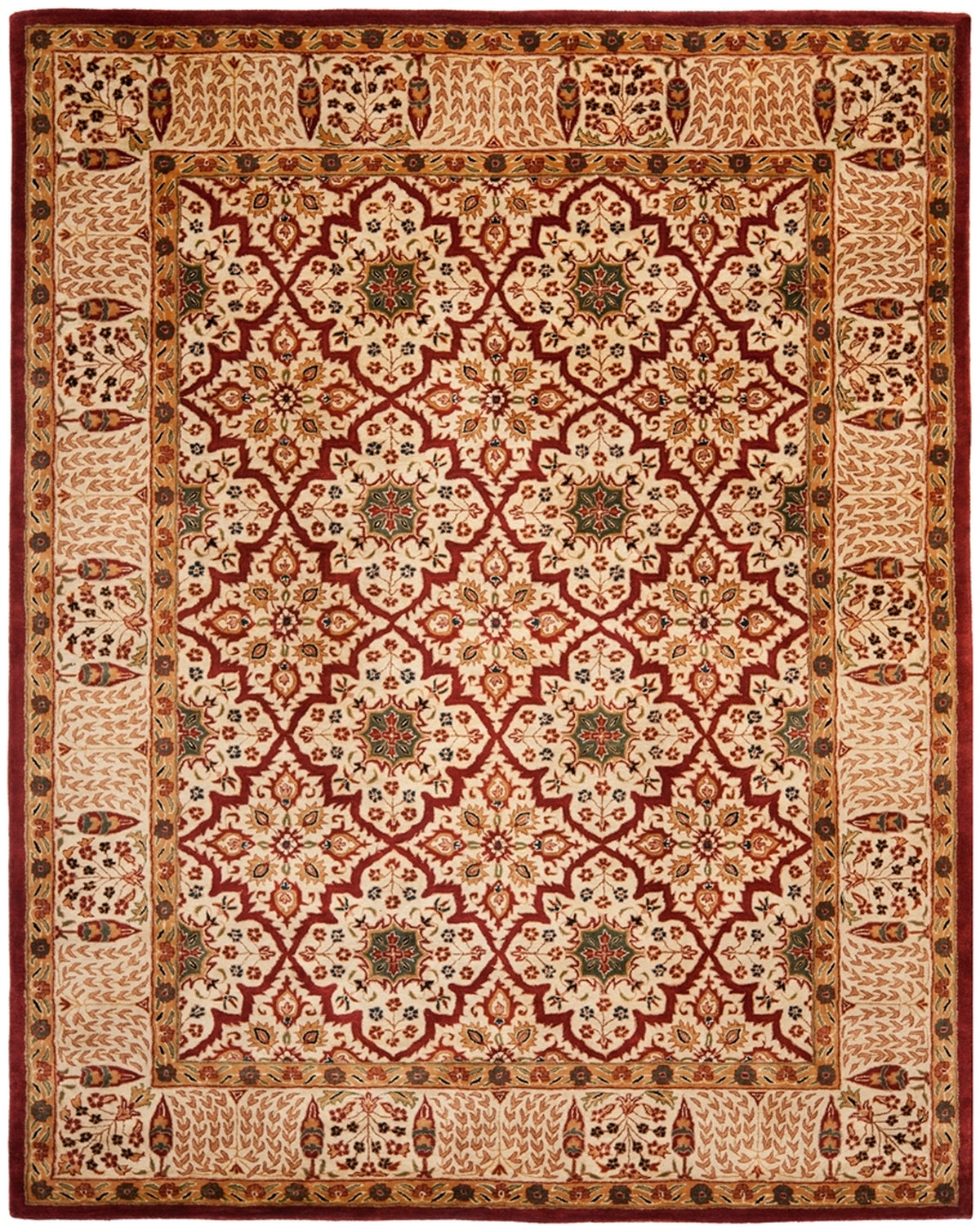 Rankel Rug PL521 Luxurious New Zealand Wool Rectangle Rug - Handcrafted Elegance