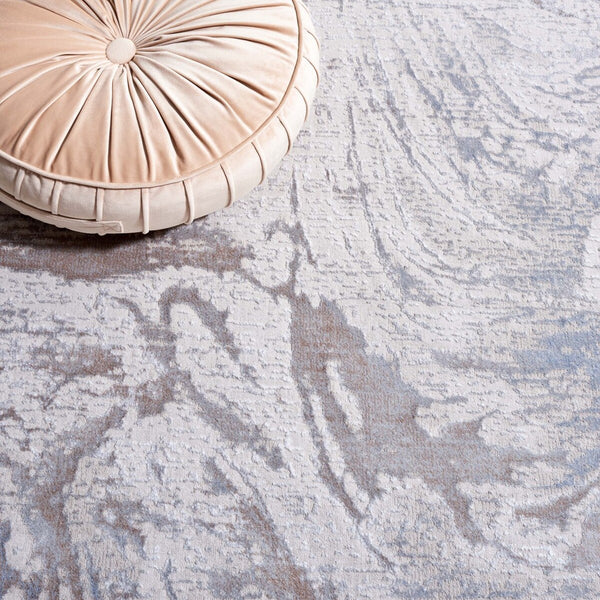 Safavieh Platinum 556 Power Loomed Modern Rug Grey / Ivory Beige 9' x 12'