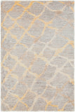 Platinum PLAT-9018 Modern Viscose Rug PLAT9018-913 Medium Gray, Khaki, Ivory, Camel 100% Viscose 9' x 13'