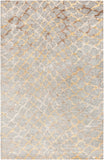 Platinum PLAT-9018 Modern Viscose Rug PLAT9018-58 Medium Gray, Khaki, Ivory, Camel 100% Viscose 5' x 8'