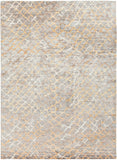 Platinum PLAT-9018 Modern Viscose Rug PLAT9018-811 Medium Gray, Khaki, Ivory, Camel 100% Viscose 8' x 11'