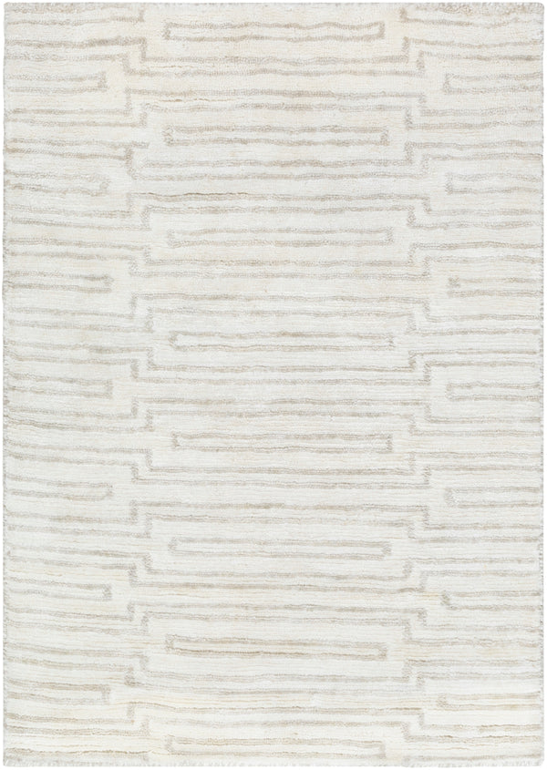 Platinum PLAT-9029 Modern Viscose Rug PLAT9029-913 Khaki, Cream 100% Viscose 9' x 13'