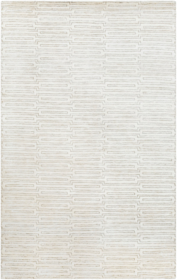 Platinum PLAT-9029 Modern Viscose Rug PLAT9029-58 Khaki, Cream 100% Viscose 5' x 8'
