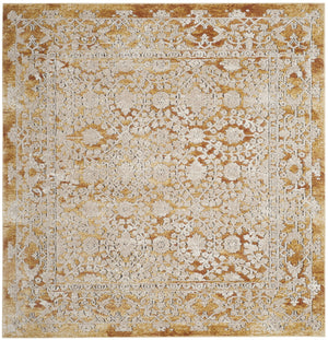 Palermo 850  Power Loomed 100% Viscose Rug Gold / Beige