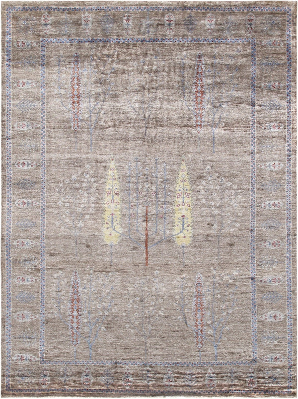 Pasargad Tribal Collection Hand-Knotted Silk Area Rug PLR-09 6X8-PASARGAD