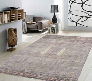 Pasargad Tribal Collection Hand-Knotted Silk Area Rug PLR-09 6X8-PASARGAD
