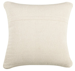 Woven Plaid Throw Pillow - Handloom Wool, Cozy Comfort with Hidden Zipper for Effortless Care