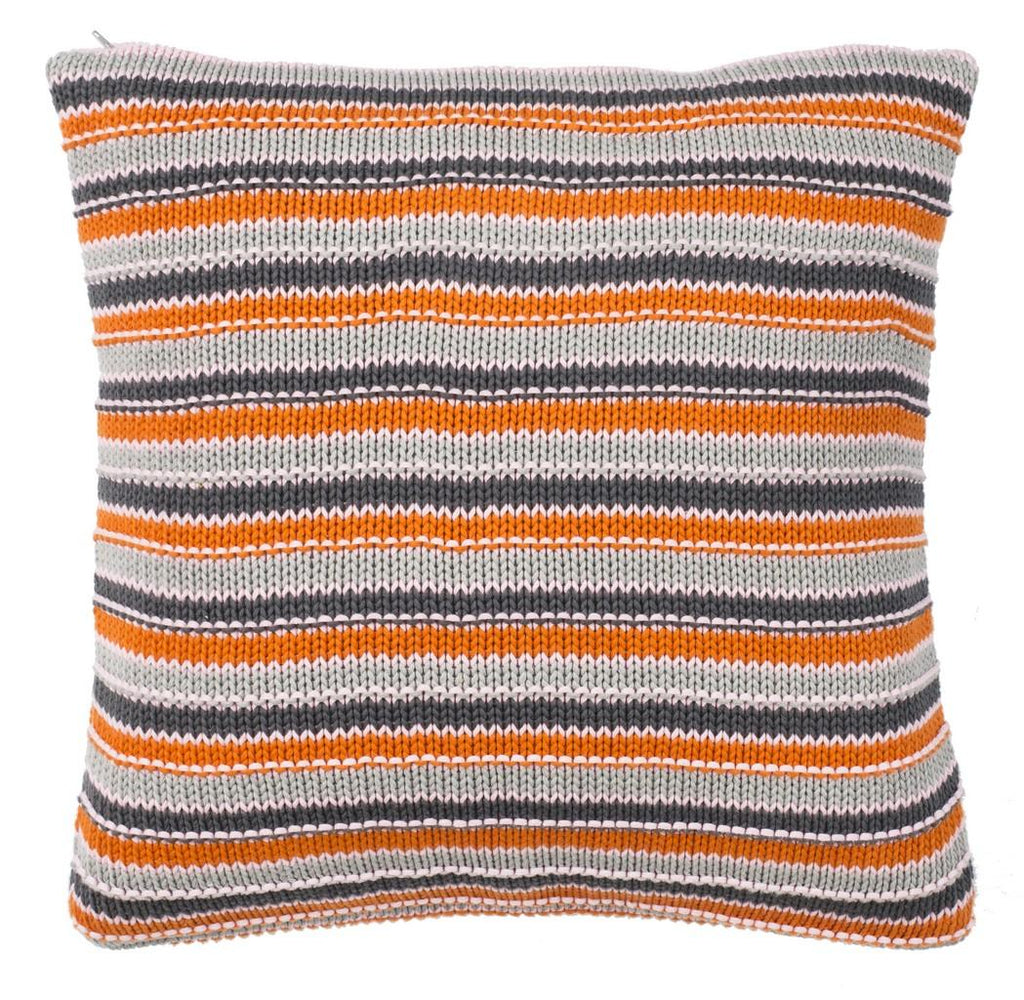Candy Stripe Knit Pillow