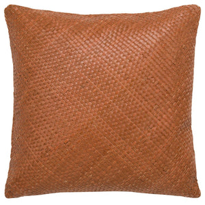 Safavieh Kelci Pillow Camel Upper - 100% Leather,  Backing - 100% Canvas PLS2001A-2020