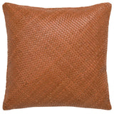 Safavieh Kelci Pillow Camel Upper - 100% Leather,  Backing - 100% Canvas PLS2001A-2020