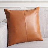 Safavieh Samori Pillow Light Brown/Sand Upper - 100% Leather,  Backing - 100% Canvas PLS2003A-2020