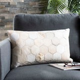 Tiled Cowhide Pillow