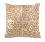 Metallic Fin Cowhide Pillow