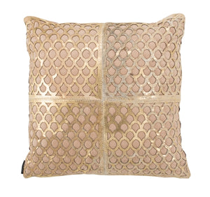 Metallic Fin Cowhide Pillow