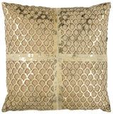 Metallic Fin Cowhide Pillow