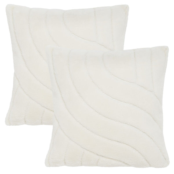 Safavieh Verli Pillow Ivory Microfiber PLS4503A-2020-SET