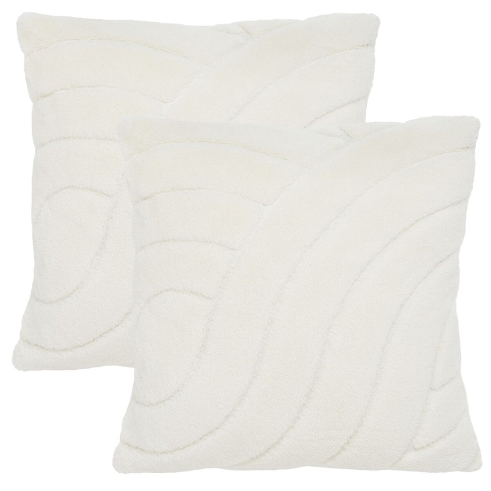 Safavieh Verli Pillow Ivory Microfiber PLS4503A-2020-SET