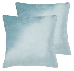 Safavieh Davina Pillow -Set Of 2 Aqua  Front & Back: 60% Viscose + 40% Cotton PLS500B-1818-SET2