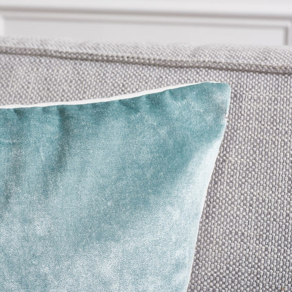 Safavieh Jovanni Pillow -Set Of 2 Aqua 60% Viscose / 40% Cotton  PLS503B-1818-SET2