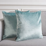 Safavieh Jovanni Pillow -Set Of 2 Aqua 60% Viscose / 40% Cotton  PLS503B-1818-SET2