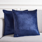 Safavieh Jovanni Pillow -Set Of 2 Navy 60% Viscose / 40% Cotton  PLS503C-1818-SET2