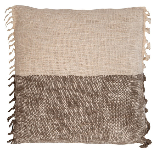 Roren Pillow Beige / Grey COTTON SLUB  PLS6532A-1818
