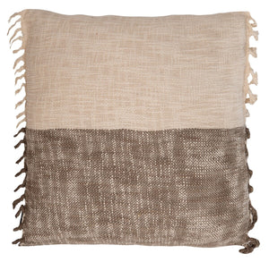 Roren Pillow Beige / Grey COTTON SLUB  PLS6532A-1818