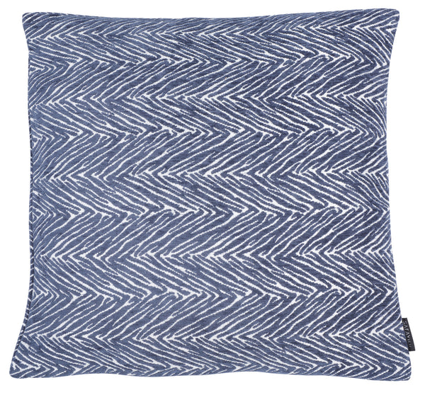 Brylie Pillow - Ultra-Soft Chevron Design in Blue & White for Chic Contemporary Home Decor 18"x18"