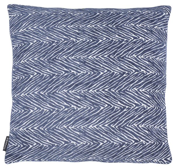 Brylie Pillow - Ultra-Soft Chevron Design in Blue & White for Chic Contemporary Home Decor 18"x18"