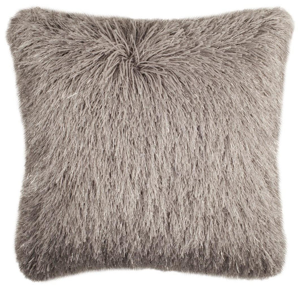 Safavieh Shag Modish Metallic Pillow Metallic Silver Polyester  PLS732A-1220