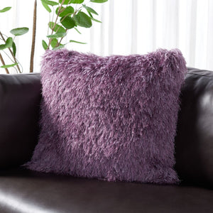 Shag Plush Shimmering Pillow - Soft Cushion for Living Room & Bedroom Decor, Stylish Comfort Upgrade