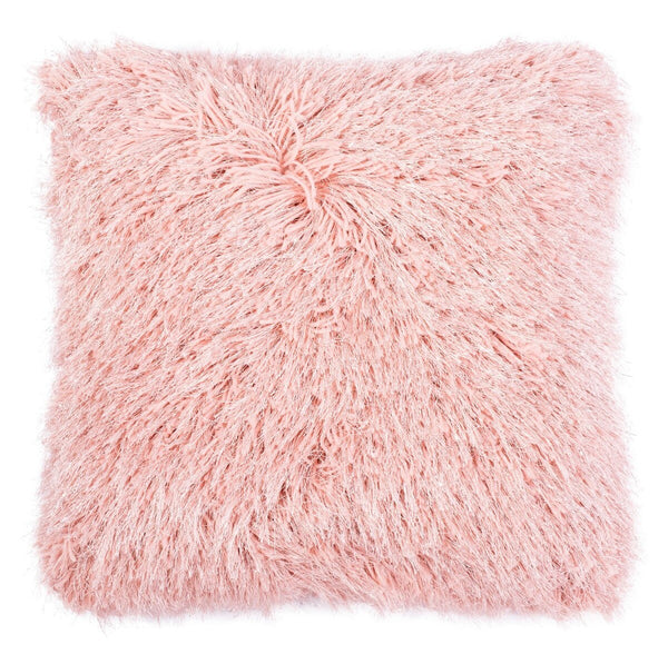 Shag Plush Shimmering Pillow - Soft Cushion for Living Room & Bedroom Decor, Stylish Comfort Upgrade