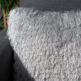 Safavieh Cali Shag Pillow Silver Polyester PLS735C-1220