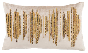 Safavieh Deston Darling  Pillow Beige/ Gold/Copper Viscose/Cotton PLS880A-2424